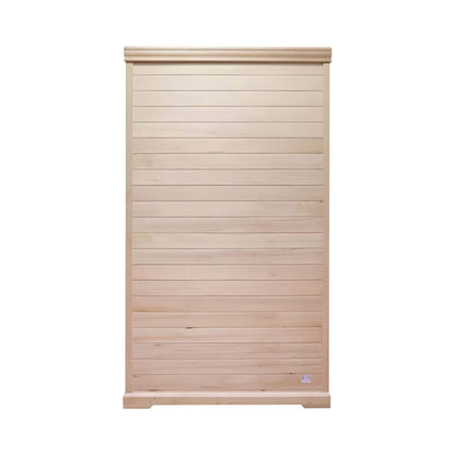 Luxury 2-Person Hemlock Wood FAR Infrared Sauna Room W/ Glass Door, 1750W (SAK81525)