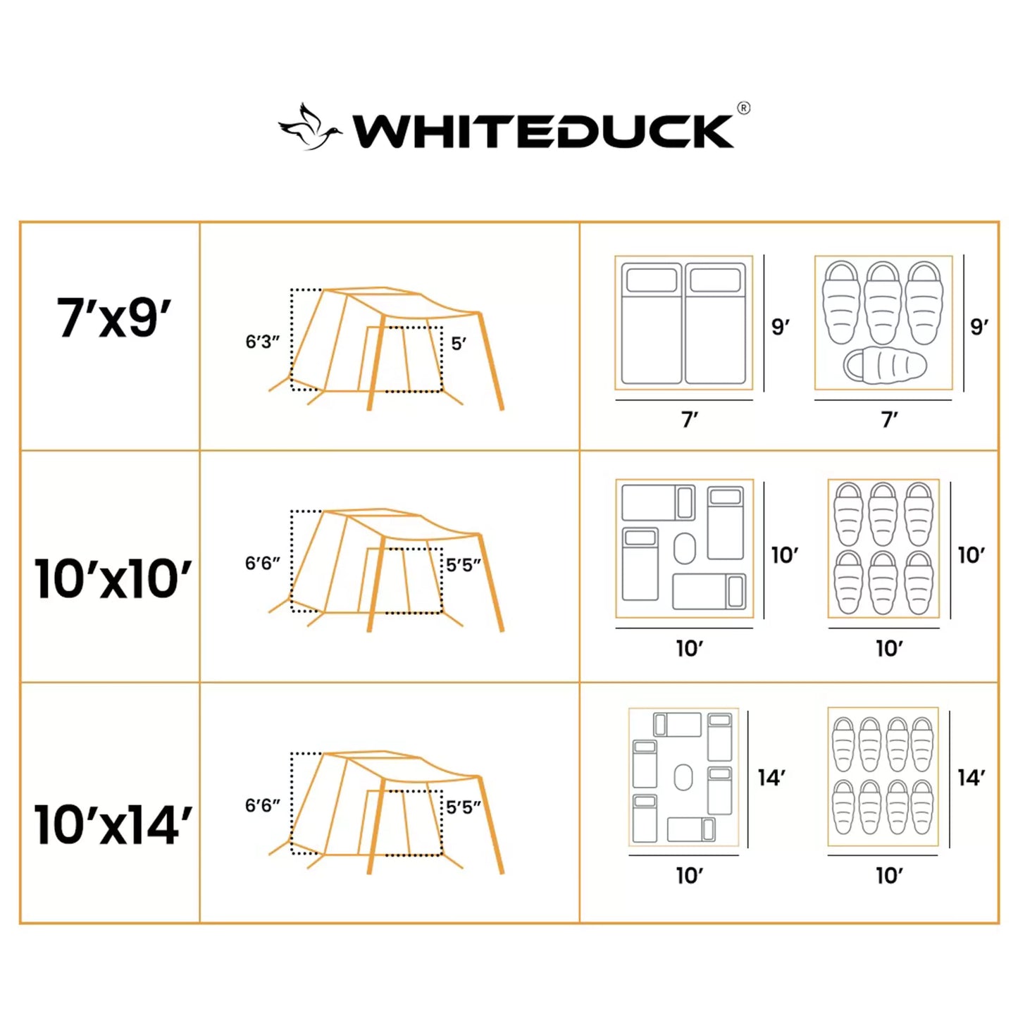 White Duck Outdoors - USED - 10'x10' Prota Canvas Tent, Deluxe