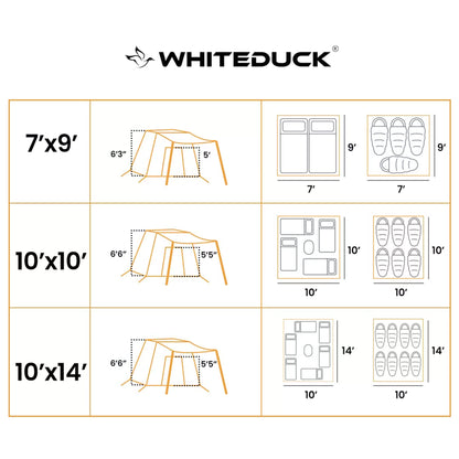 White Duck Outdoors - USED - 10'x10' Prota Canvas Tent, Deluxe