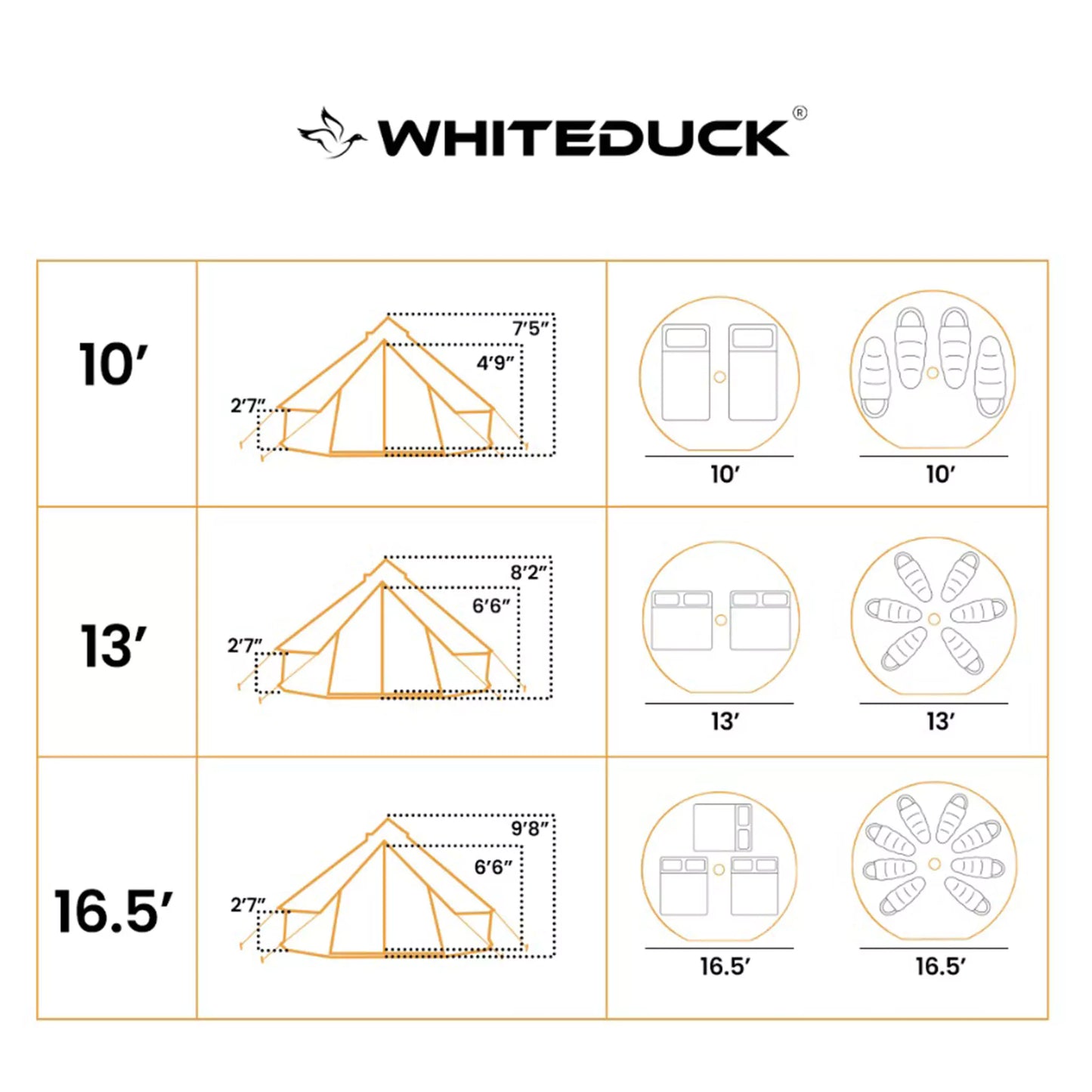 White Duck Outdoors - 10' Regatta Bell Tent