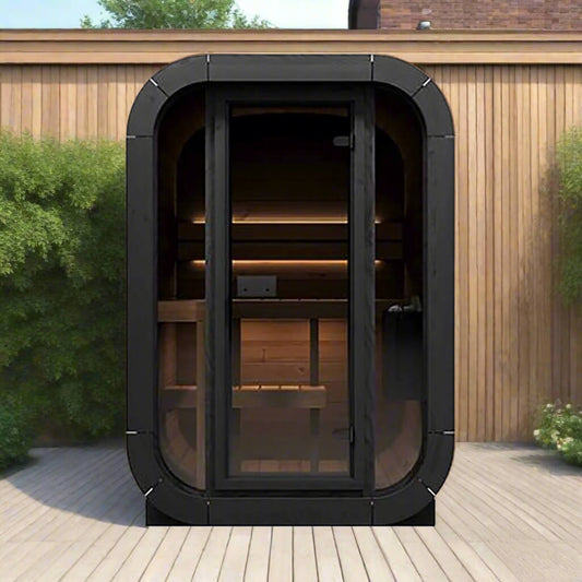 SaunaLife Model CL3G Cube-Series Outdoor 2-Person Home Sauna Kit (SAK23721)