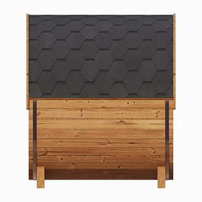 SaunaLife Model E6 Ergo Series 3-Person Thermo-Spruce Backyard Sauna Barrel [SL-MODELE6] (SAK38572)