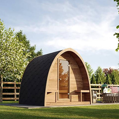 SaunaLife Model G3 Garden-Series Luxury Wooden Outdoor Home Sauna Kit [SL-MODELG3] (SAK94768)