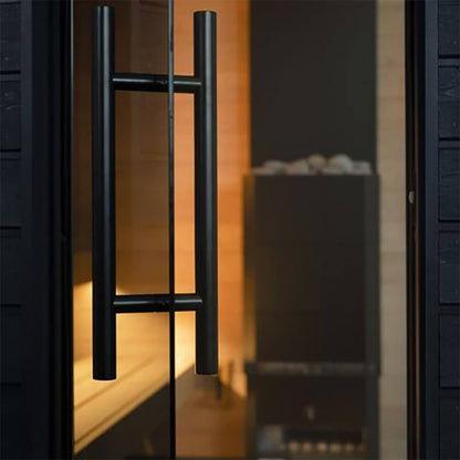 SaunaLife Model G6 5-Person Pre-Assembled Luxury Wooden Outdoor Home Sauna [SL-MODELG6] (SAK39518)