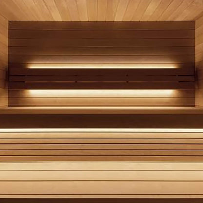 SaunaLife Model G7 6-Person Pre-Assembled Luxury Outdoor Home Sauna With Thermo-Pine Exterior Cladding [SL-MODELG7] (SAK57193)