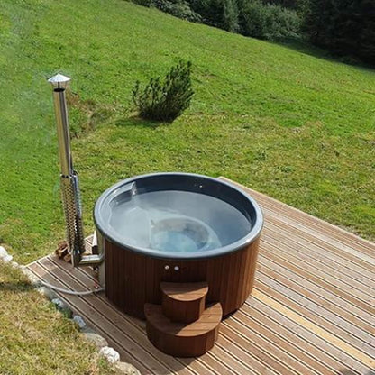 SaunaLife Model S4N Premium 6-Person Home Wood-Burning Hot Tub [SL-MODELS4N] (SAK28371)